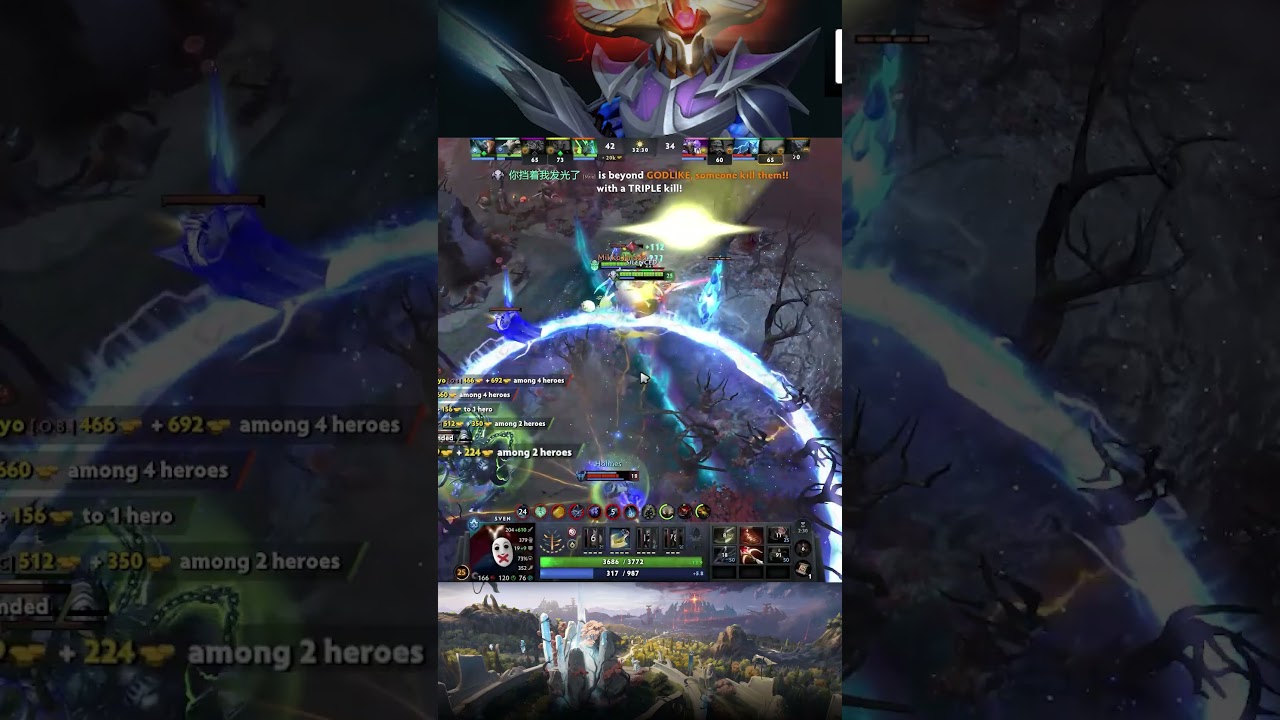 БЕЗУМНЫЙ УРОН 🤯 ЯРОСТЬ СВЕНА 💀 #dota2