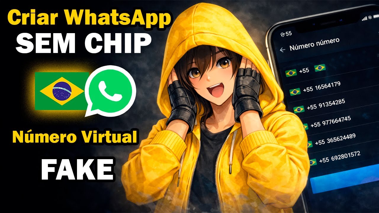 ✅ CRIAR WHATSAPP com NÚMERO VIRTUAL GRÁTIS 2026