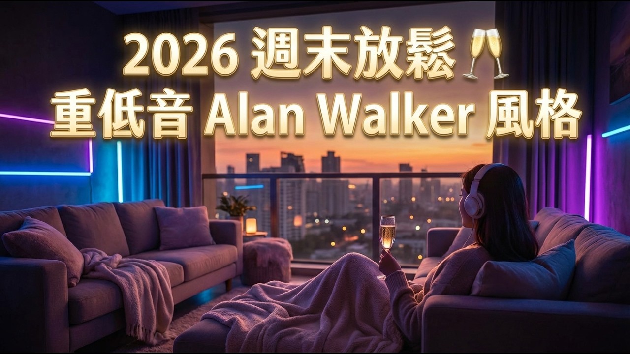 週末微醺必備 🥂 2026 氛圍感拉滿的「慵懶重低音」 - Alan Walker Style Full Bass • Weekend Chill Mix