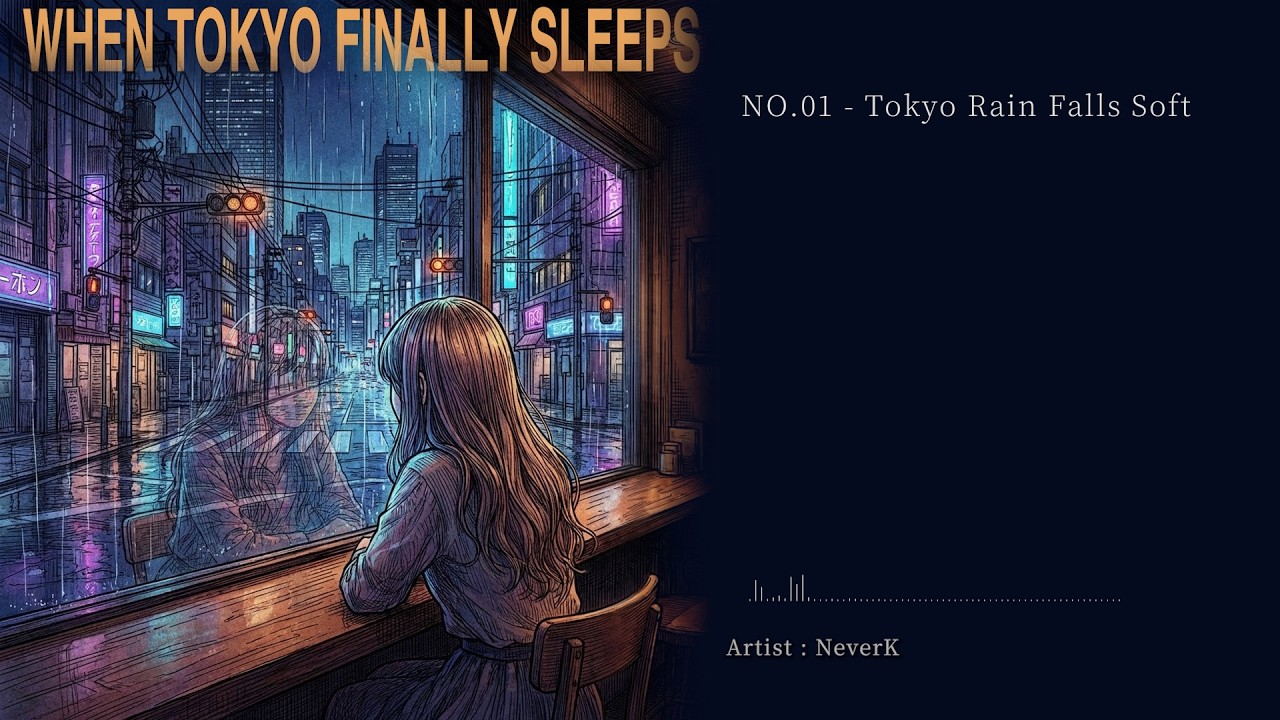 NeverK - Tokyo Rain Falls Soft (Official Music Video) | Cyberpunk Lofi Hip Hop