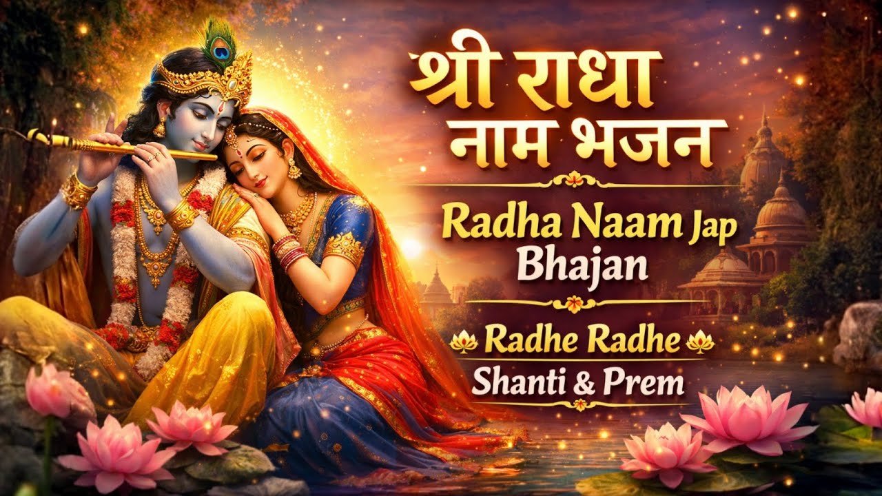 श्री राधा नाम भजन 🦚 Radha Naam Jap 🕉️ Shri Radha Radha Bhajan 🚩 Peaceful Krishna Bhakti Song 🪕 