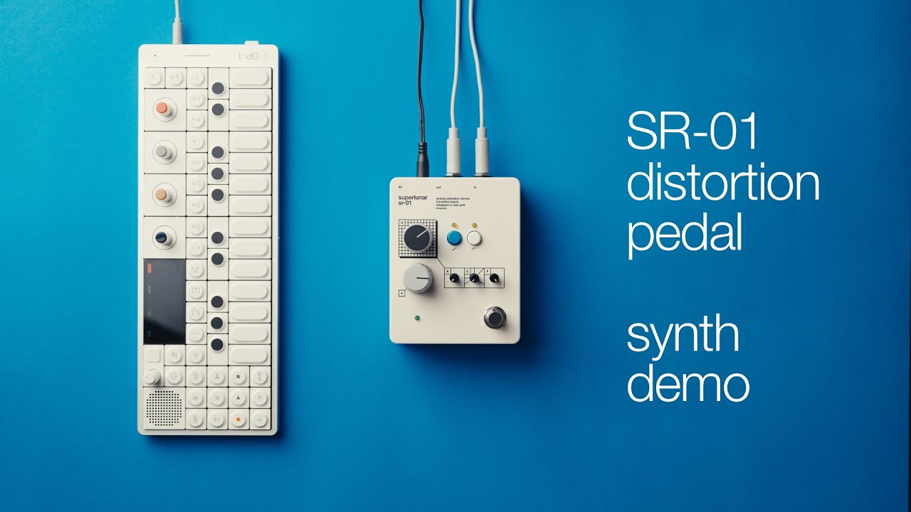 Superlunar SR-01 Distortion Pedal &mdash; Synth Demo