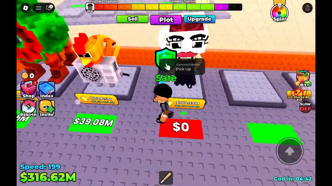I'm played survive guicksand for brainrots