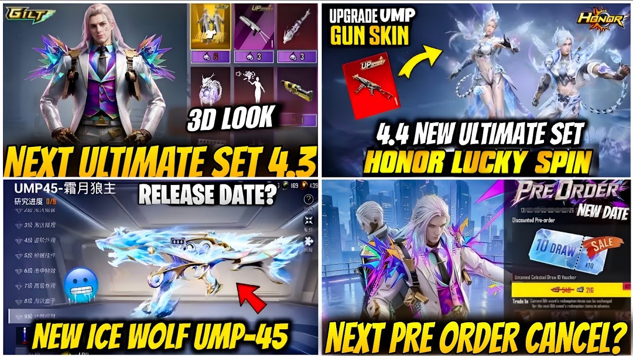 🔴BGMI NEXT PRE ORDER EVENT CANCEL😱| NEXT ULTIMATE SET BGMI 4.4😍| NEXT HONOR SPIN BGMI/PUBG 4.4 LEAKS