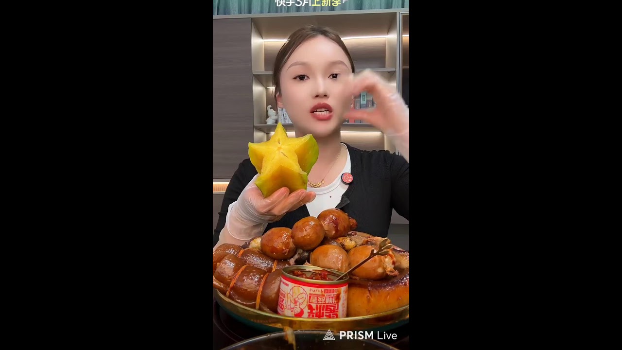 🛑 delicious hot mukbang eat by pretty woman