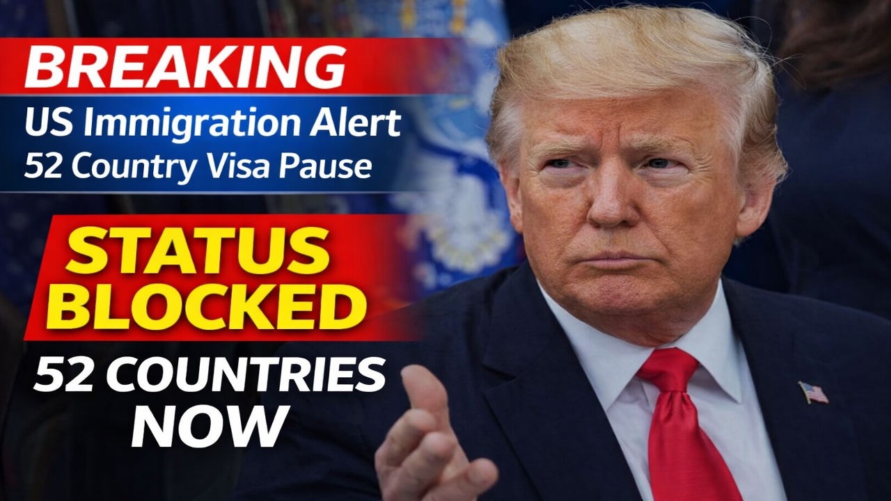 BREAKING US Immigration Alert: 52 Country Visa Pause | What You Need to Know