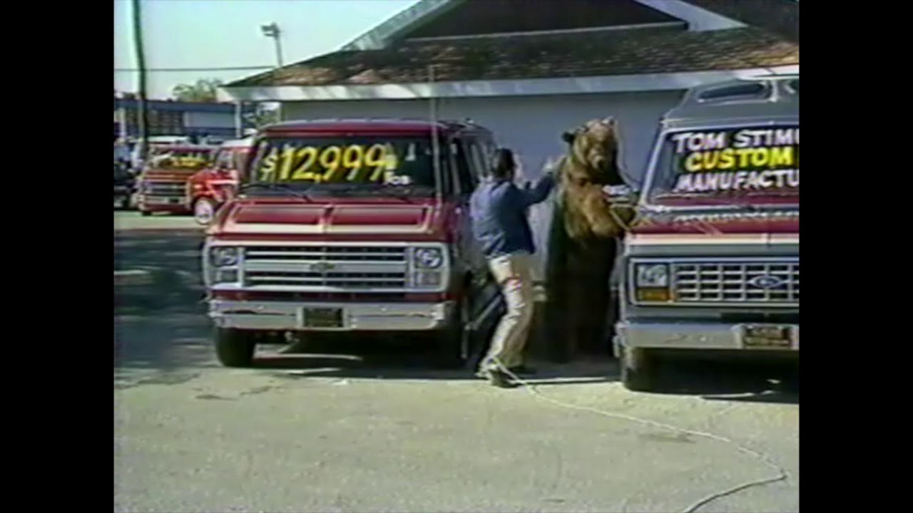 Tom Stimus Custom Vans  - Tampa Bay TV Commercial 1986
