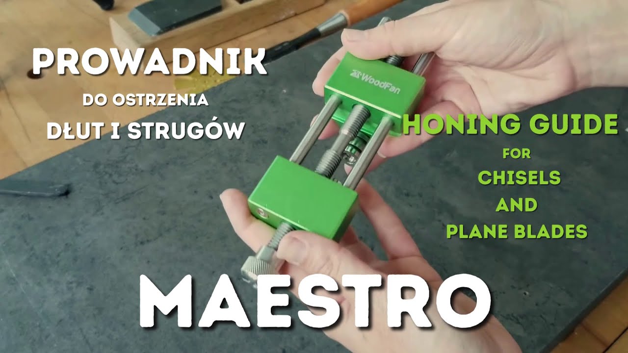 Prowadnik Maestro - ostrzenie dłut i strugów #woodfan #honingguide #waterstones #narzedziastolarskie