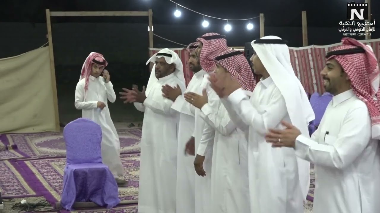 الشاعر راشد السحيمي و الشاعر فالح مسعد الرويتعي في مناسبه سلامت الشاعر حرب راشد السحيمي