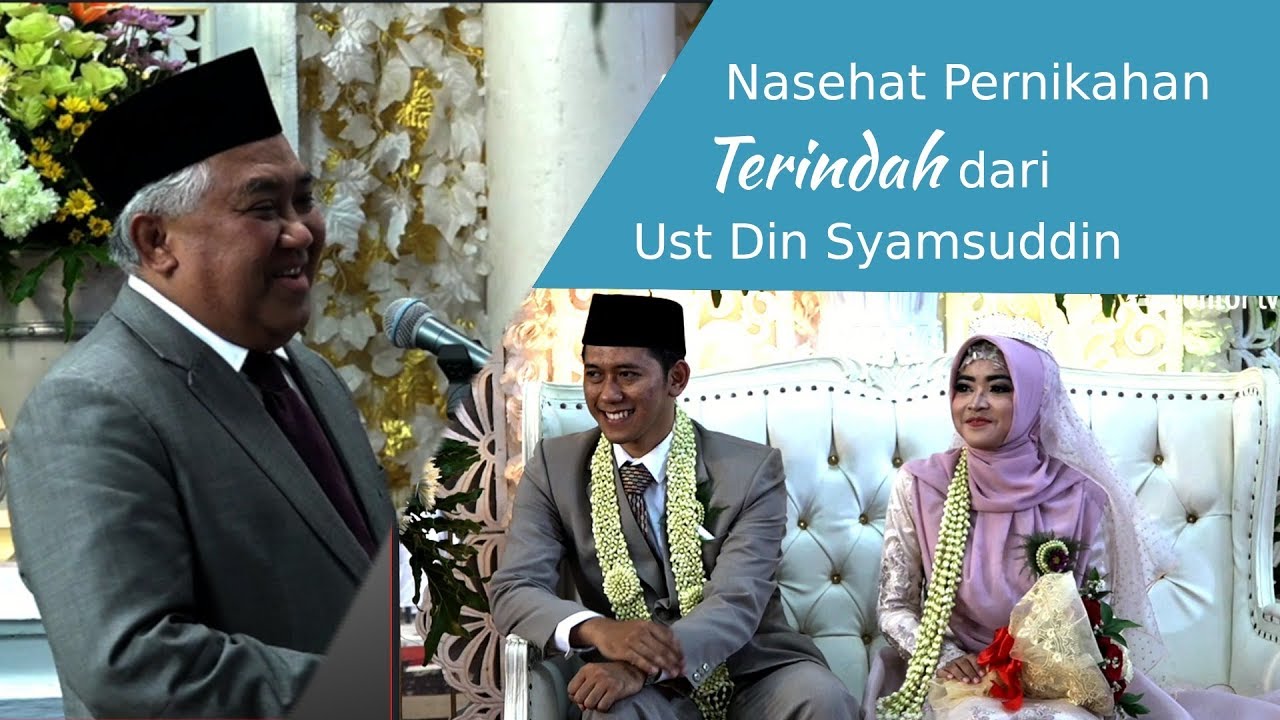 Pertanyaan Ust Din Syamsuddin bikin manten tersipu