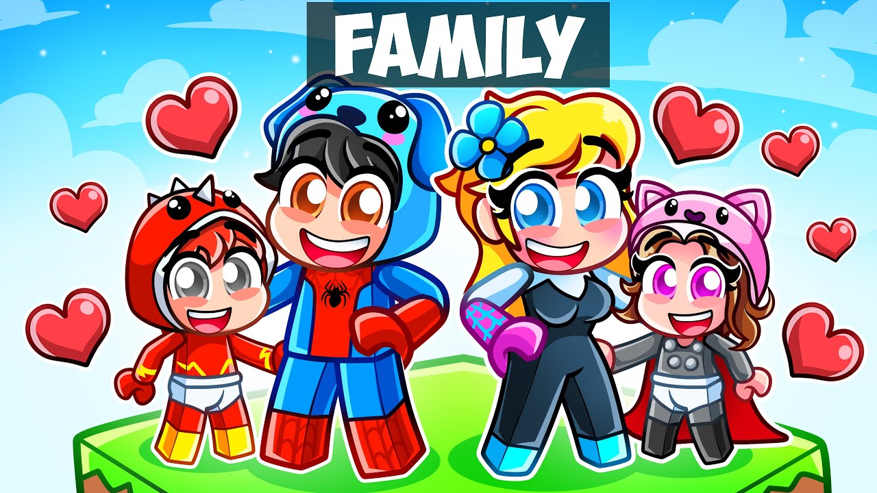 Having a SUPERHERO Family in Roblox