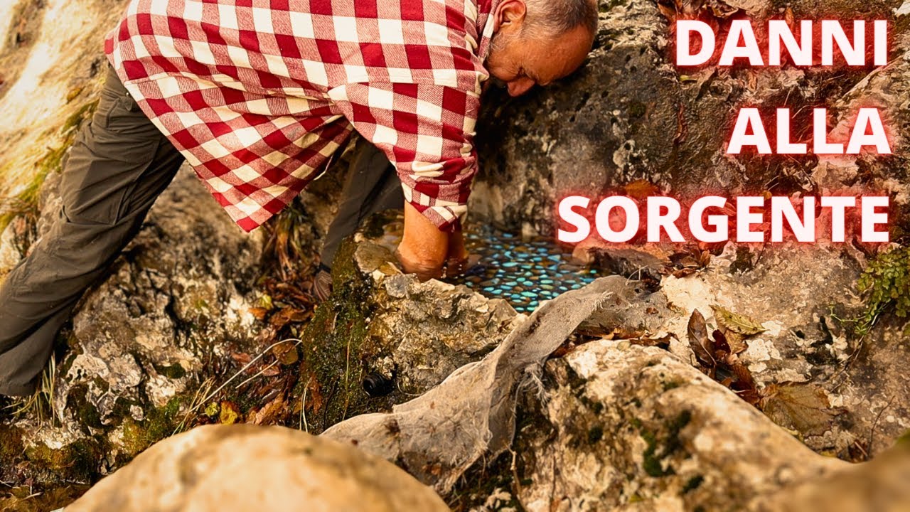 DANNI alla FONTE della BAITA per le forti PIOGGE. Frittata di porri. Ristrutturazione muro.