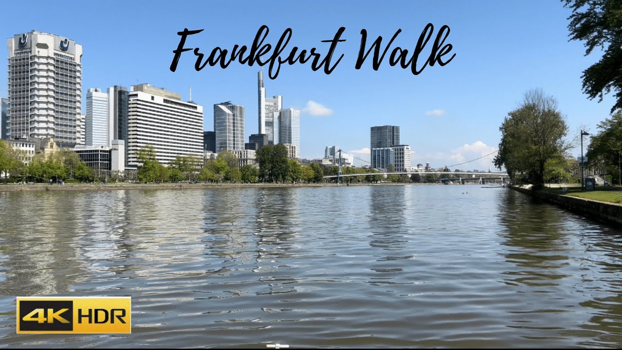 Frankfurt, Germany Walking Tour - Exploring the Vibrant Financial District - 4K HDR