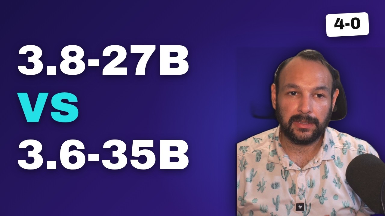 Qwen 3.8-27B vs 3.6-35B: I made them fight
