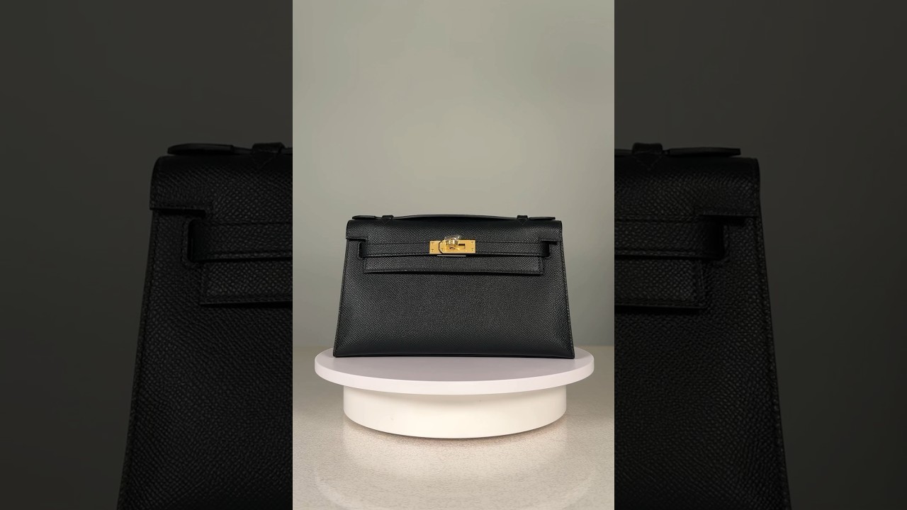 Обзор Hermes Kelly Pochette Epsom Colour Black | идеальный пошив