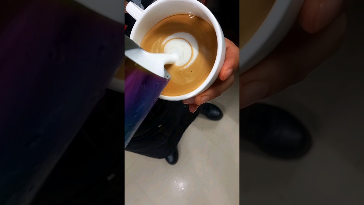 How to Make  Double Heart 💗#heart #latteart #couple #shorts #youtubeshorts #baristalife