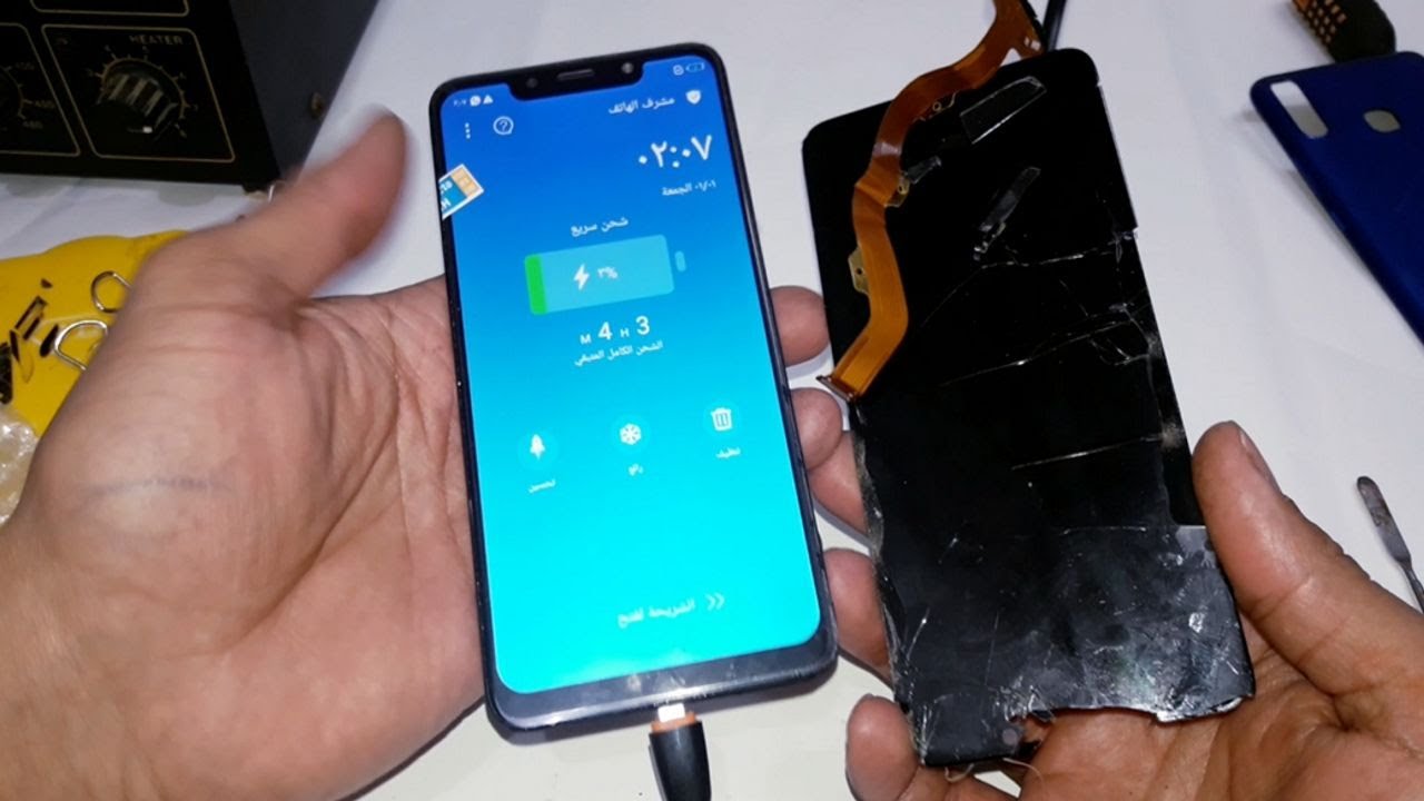 طريقة تغيير شاشة انفنكس infinix hot 7 X624B‬‎