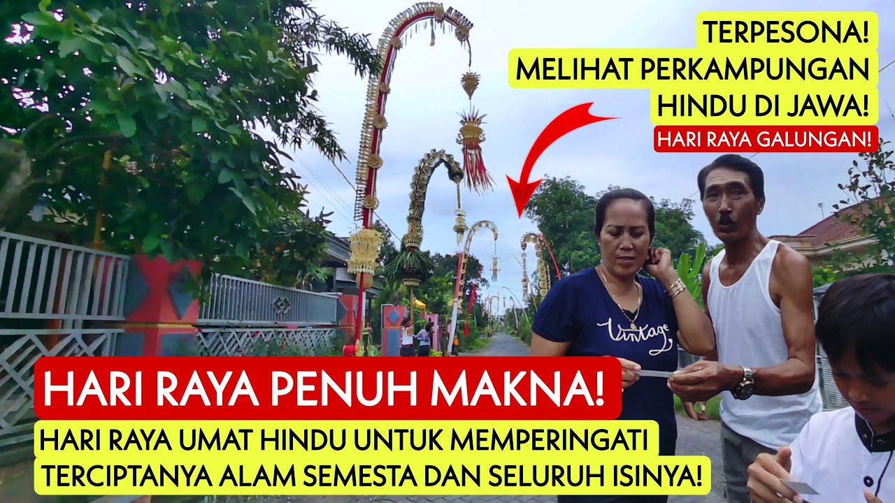 TERPESONA! Beginilah Uniknya Perkampungan Umat Hindu di Jawa Timur Saat Hari Raya Galungan!