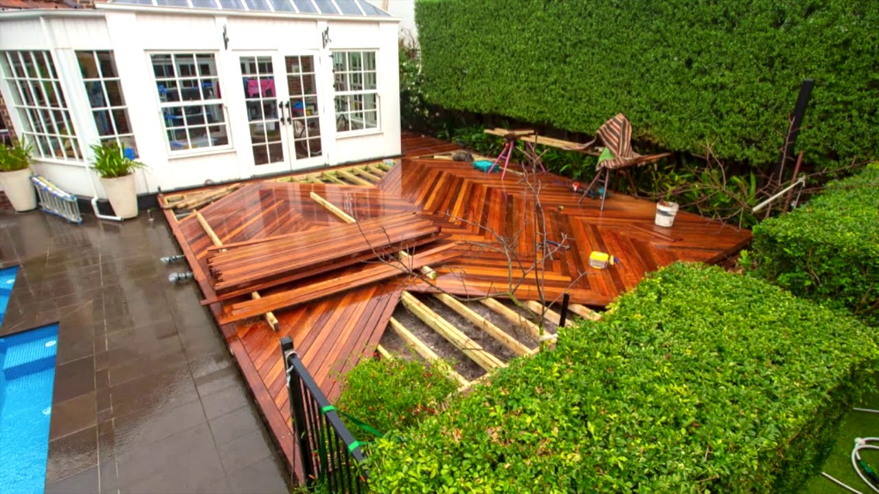 Herringbone Deck construction timelapse