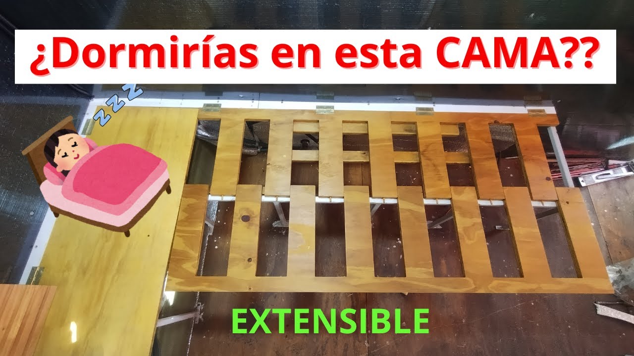 Cómo hacer la SEGUNDA CAMA EXTENSIBLE - Podrías DORMIR aquí?