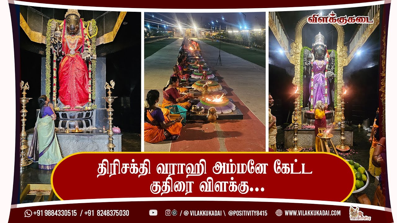 திரிசக்தி வராஹி அம்மனே கேட்ட குதிரை விளக்கு... | Vilakkukadai | RLHandicrafts
