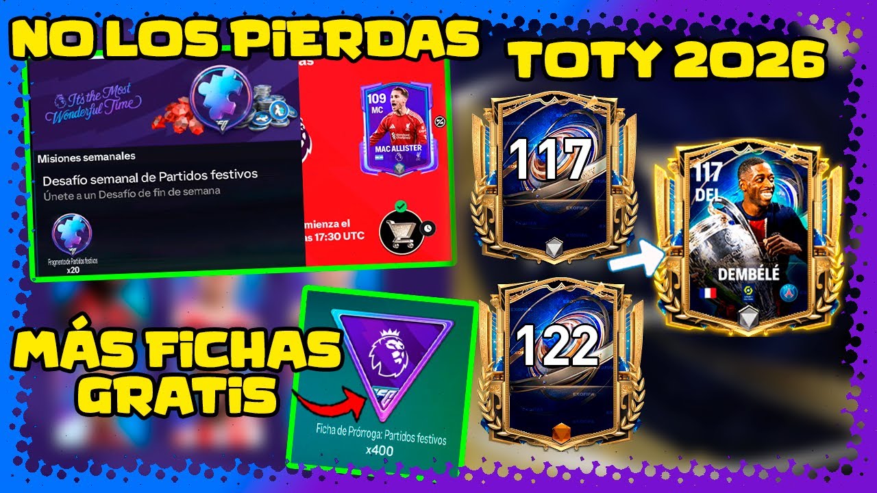 Fragmentos que casi vas a perder, m&aacute;s tri&aacute;ngulos Premier gratis y TOTY con GRL 117