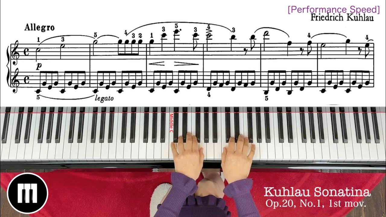 🎹 Kuhlau Sonatina Op. 20 No. 1 (Full Performance:전곡듣기) | With Sheet Music