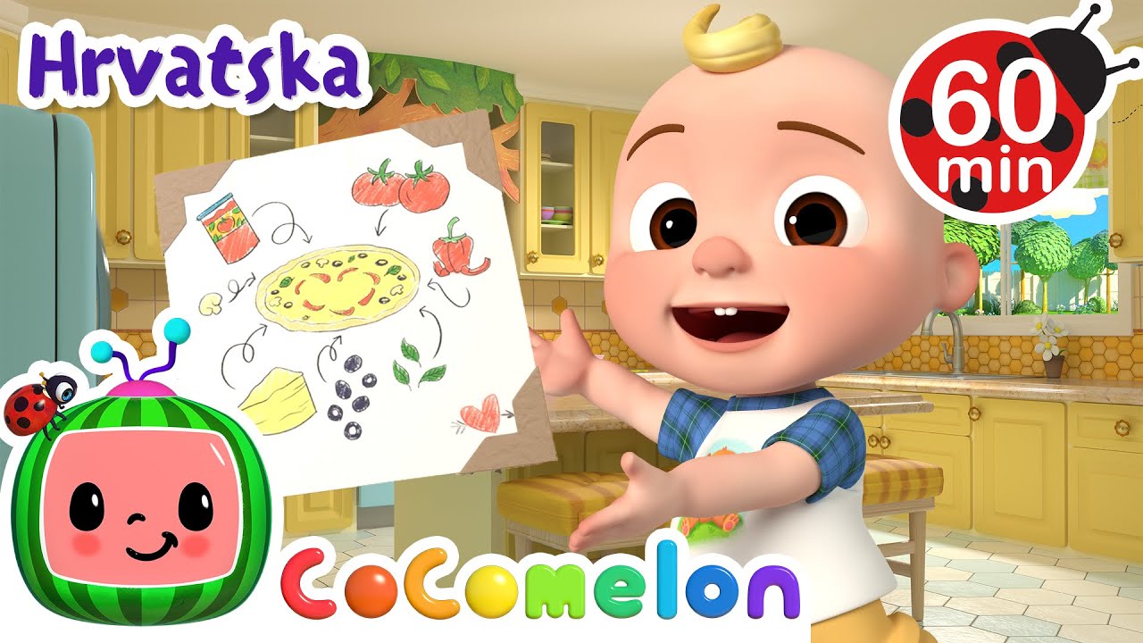 Pjesma o pizzi | 1 HOUR OF CoComelon Hrvatska | Crtaći filmovi i dječje pjesme na hrvatskom jeziku