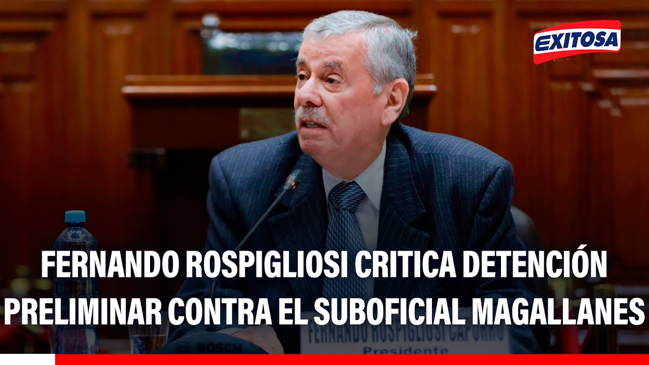 🔴🔵 Fernando Rospigliosi critica detención preliminar contra el suboficial Magallanes: 