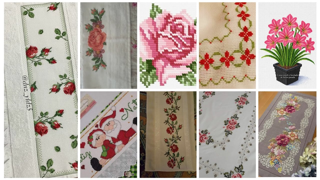 Impresionante y próxima colección de diseños de patrones de punto de cruz virales de moda