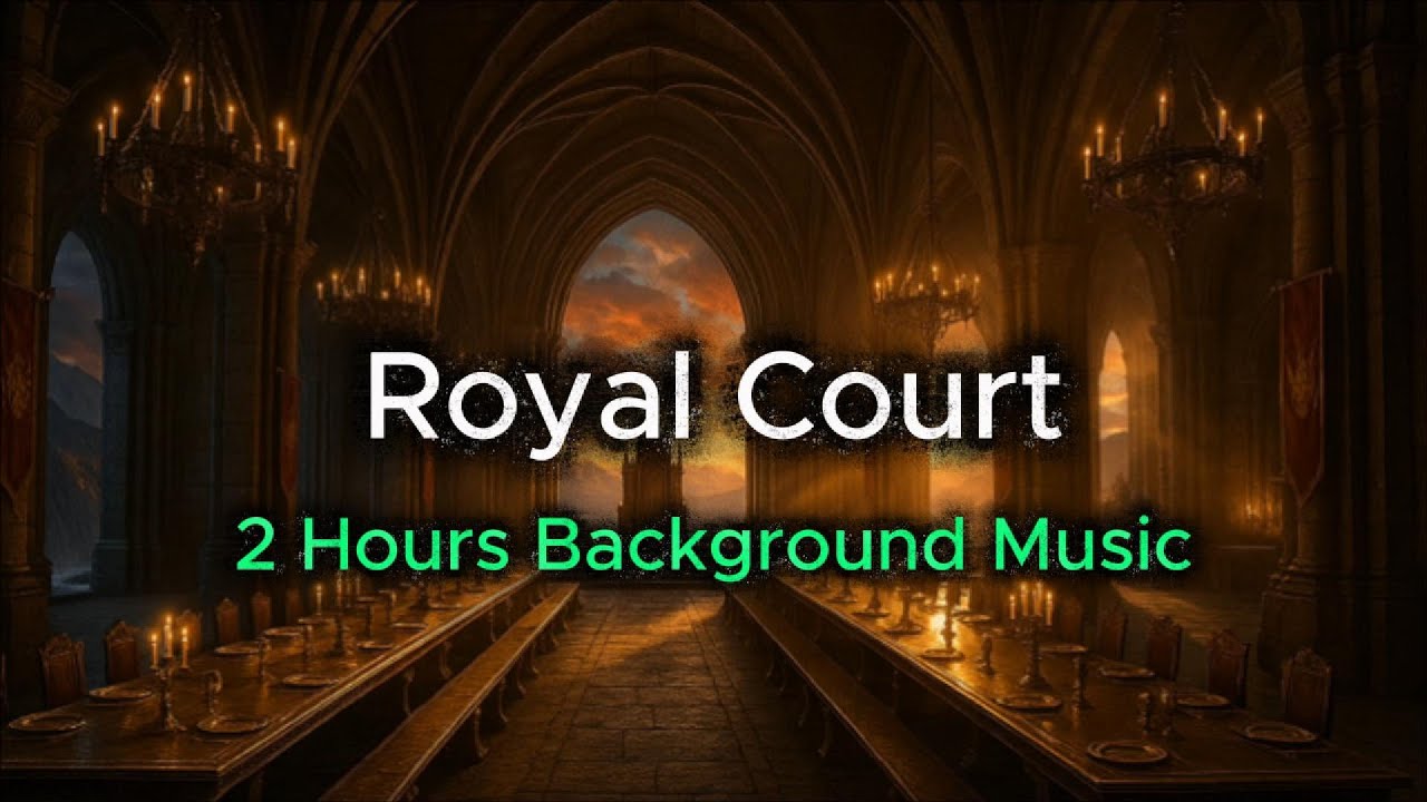 Royal Court Ambience -  King&rsquo;s Banquet Hall, Lute & Harp - 2 Hours Instrumental Music