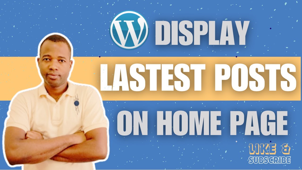 How to display your latest posts on the homepage of your WordPress site? #world #shorts #tricks