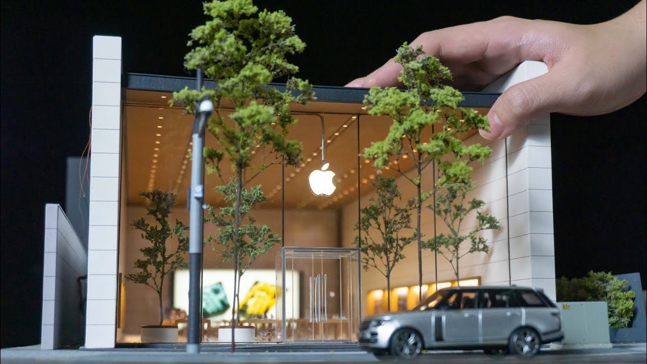 Making the MOST Detailed Apple Store Diorama EVER! in 1/64 Scale
