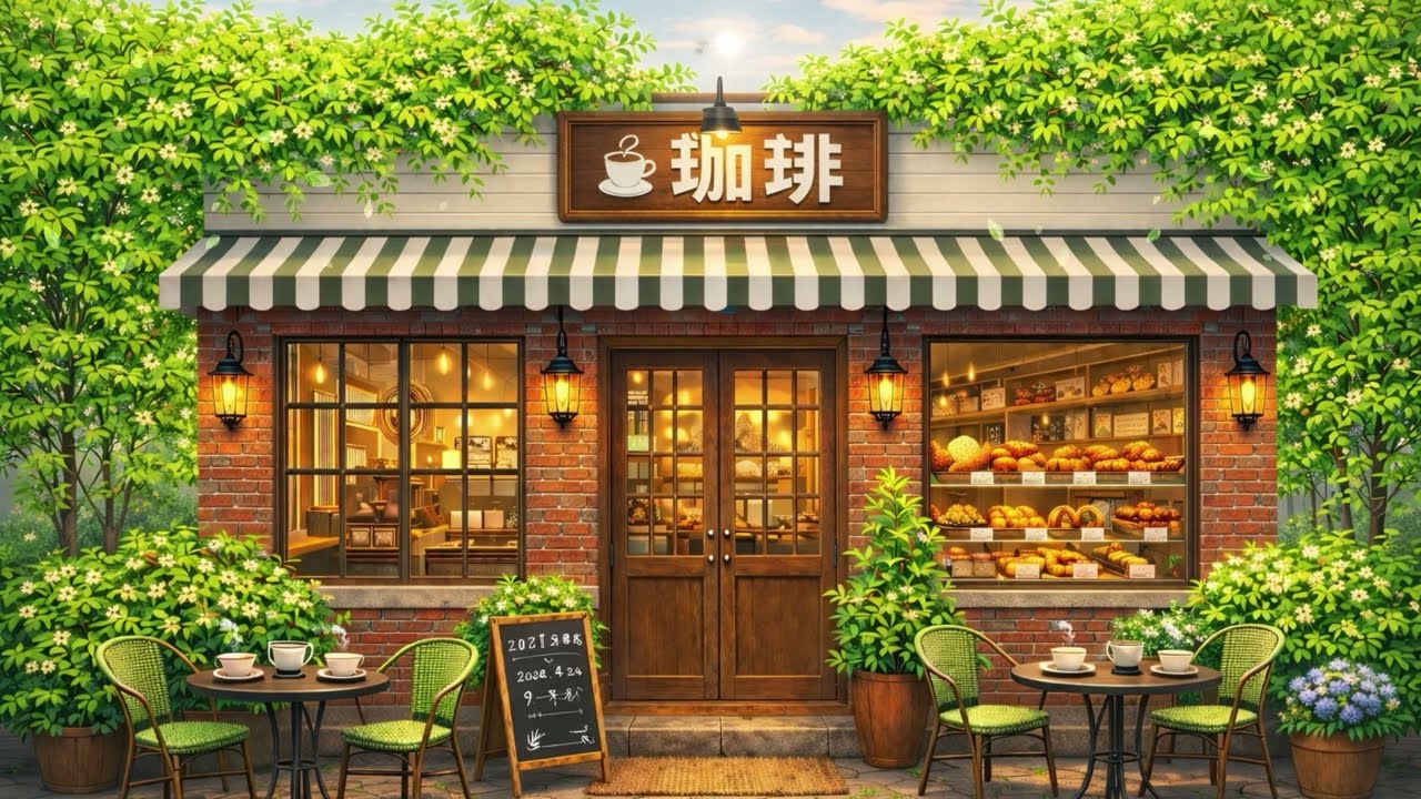 Cozy Japanese Café ☕ | Warm Jazz Café Ambience for Studying & Relaxing