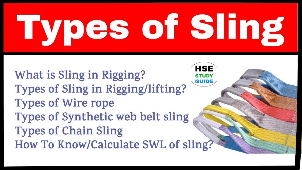 Types of Sling | Types of wire rope sling/web belt sling/chain sling | How to calculate SWL of sling