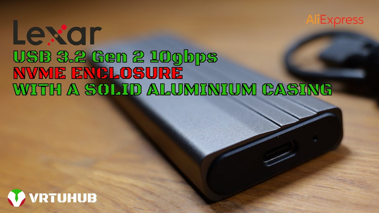 Прочный алюминиевый корпус NVME 10 Гбит/с, который выглядит и работает — корпус Lexar E300 10 Гби...