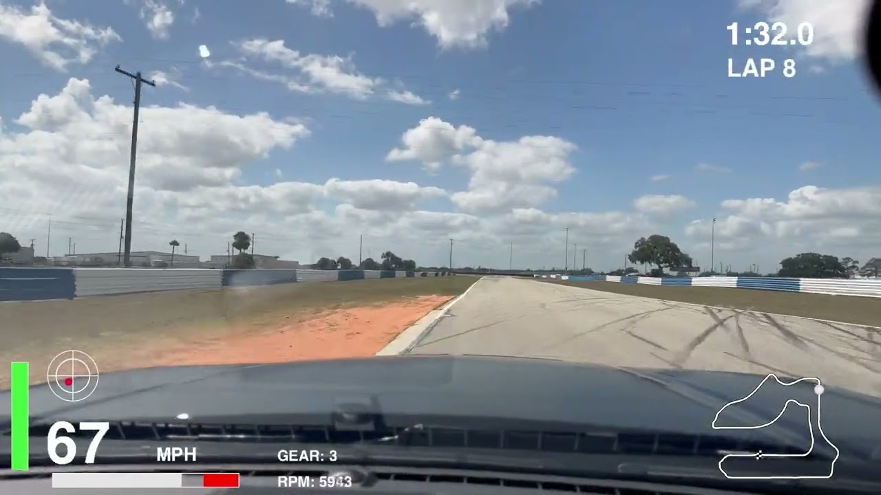 Mustang Dark Horse Lapping Sebring International Raceway