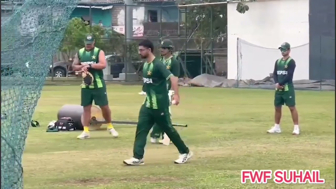 PAKISTAN TEAM HARD PRACTICE BEFORE MATCH PAKISTAN VS NEWSLAND #babarazam #fakharzaman #naseemshah 