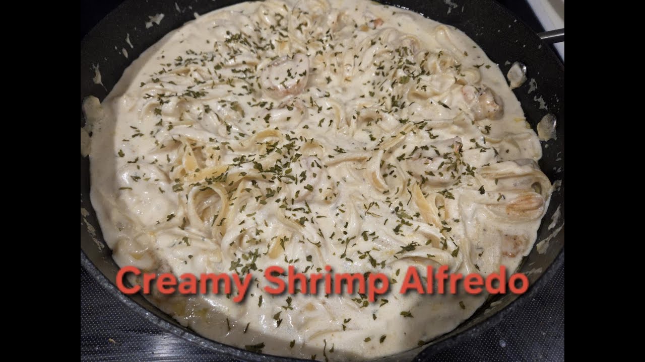 Паста Альфредо с креветками: очень просто и вкусно!