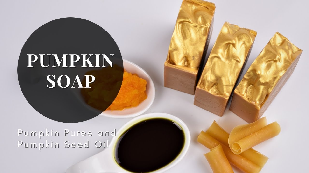 Pumpkin Soap made with Pumpkin Puree - Cold Process Soap Making - Fraeulein Winter