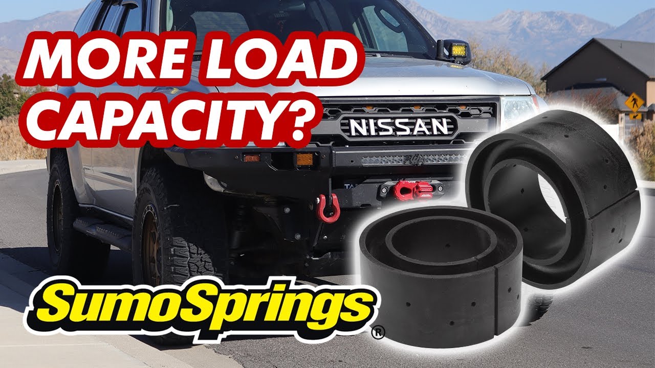 Установка пружин SumoSprings на мой Nissan Xterra со стальным бампером и лебедкой.