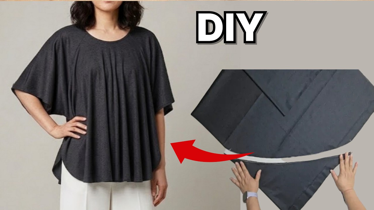 재단사가 아니어도 가능! 패턴 없이 블라우스 만들기 👚 초보도 쉽게 완성