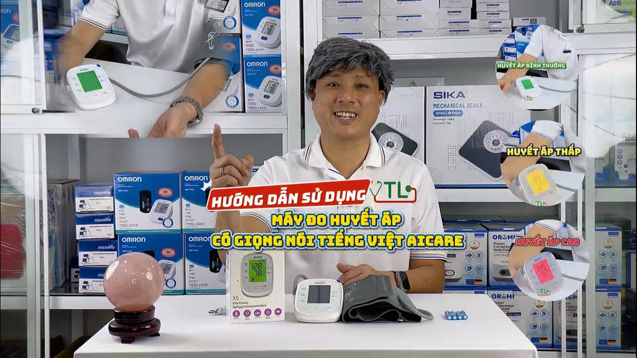 🔥 Hướng Dẫn Sử Dụng Máy Đo Huyết Áp AICARE Có Giọng Nói Tiếng Việt Chuẩn Nhất 