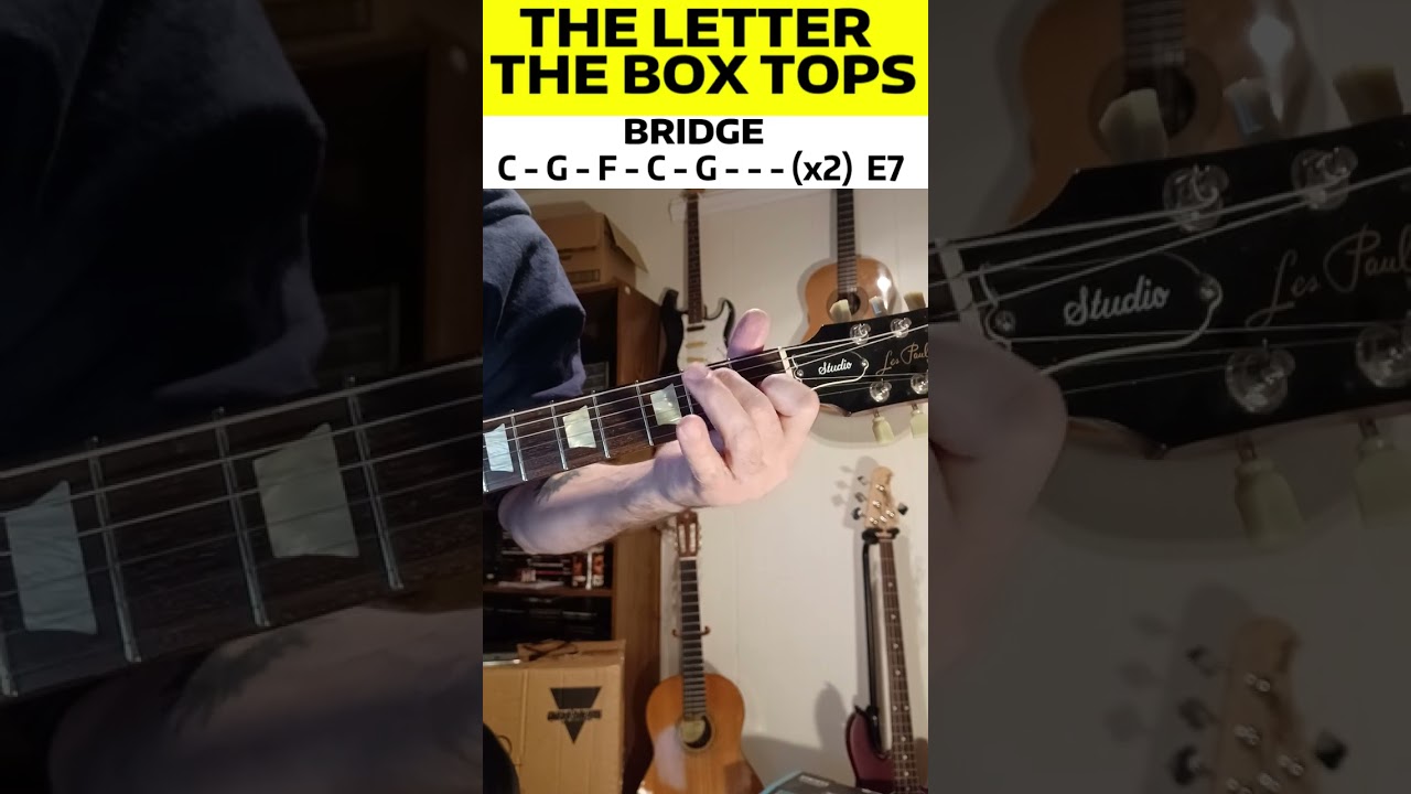 The Letter - The Box Tops - Guitar Lesson #guitarlesson