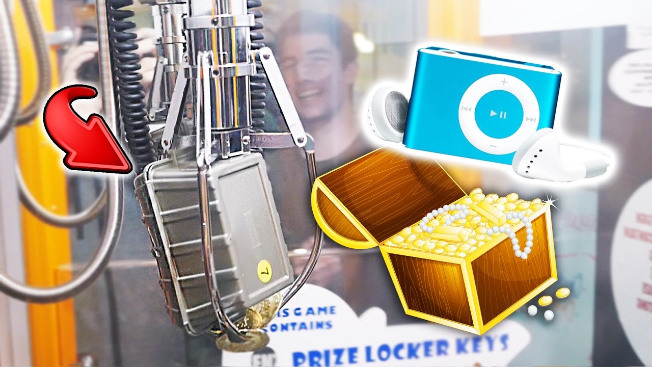 Выиграйте два iPod на игровом автомате TREASURE CHEST CLAW! — Arcade Games