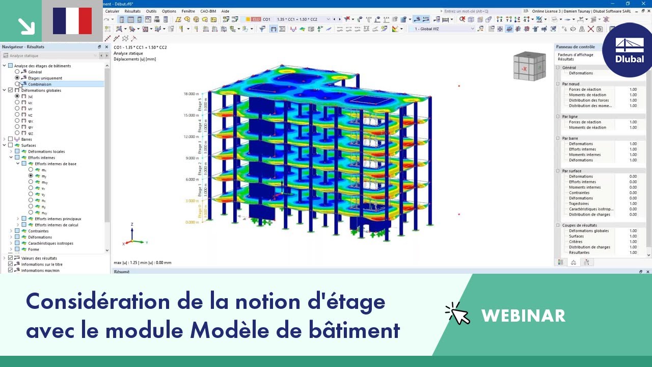 Considération de la notion d'étage avec le module Modèle de bâtiment