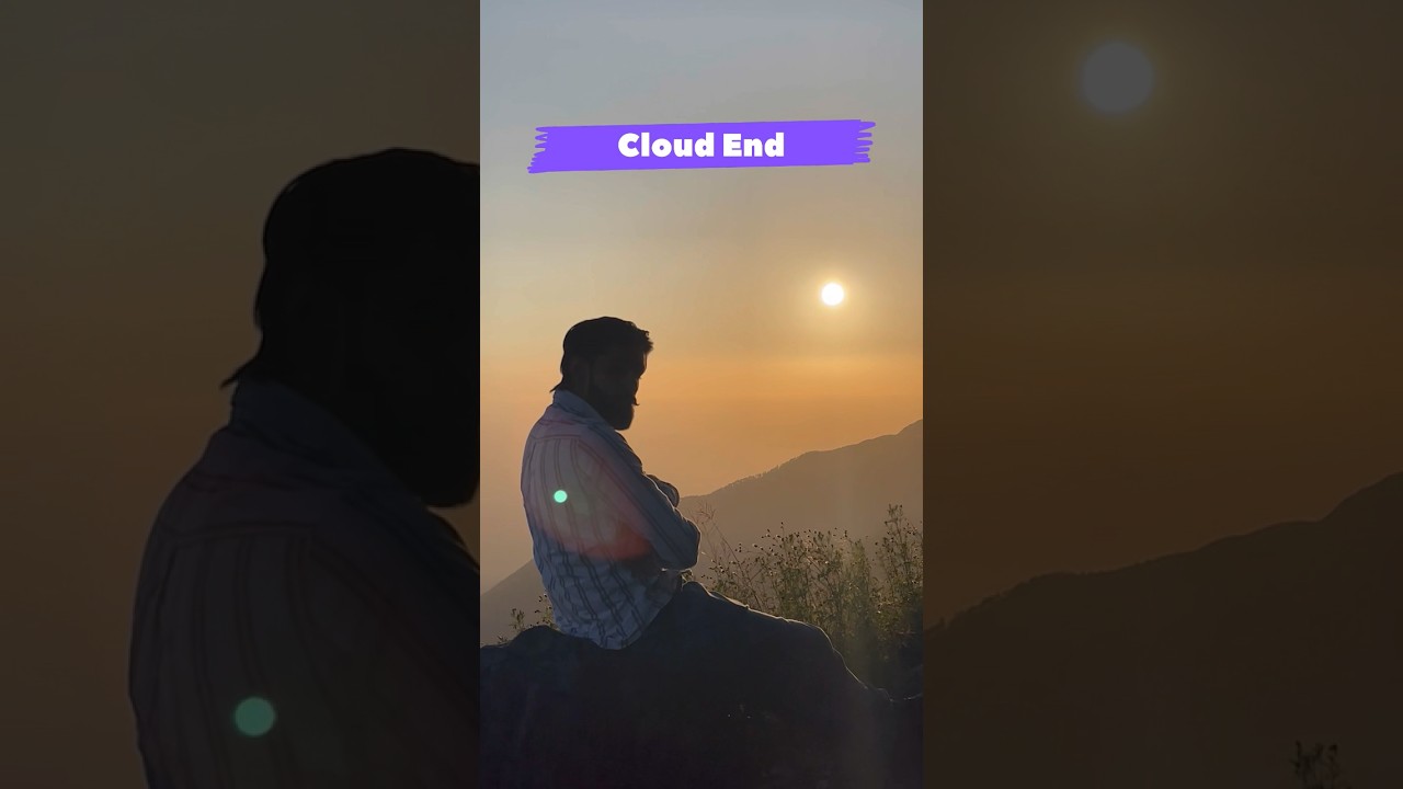 Secret Location in Mussorie 🤫&hearts;️ Sunset Above Clouds ⛅️  #mussoorie