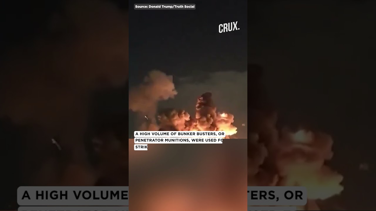 Trump Post Chilling Video as US Drops 2000 pound Bunker Buster Bombs on Isfahan