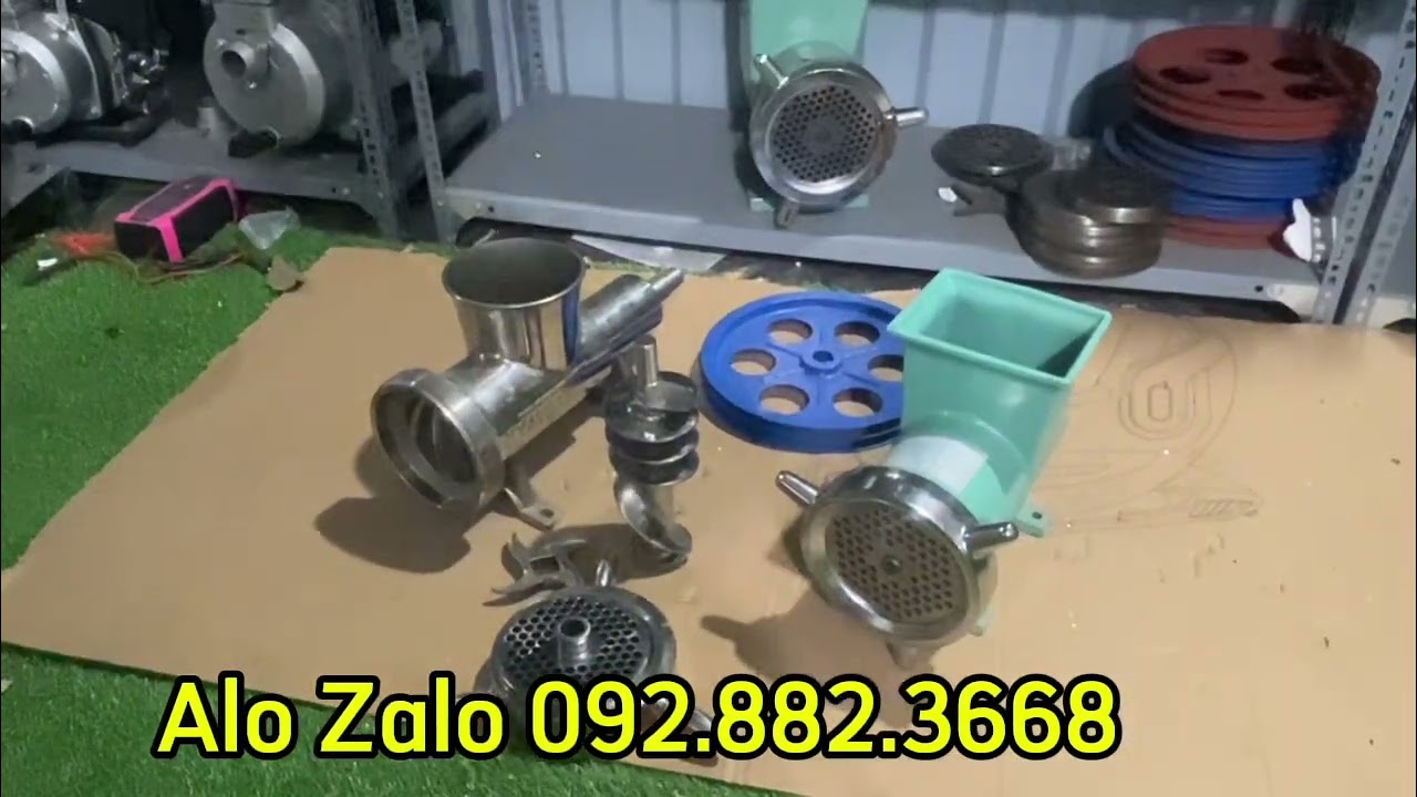 Cối đùn thịt 42 gang và 42 inox - cối xay xương,cối xay ốc,cối xay mỡ,cối xay chả cá,cối đùn cám 