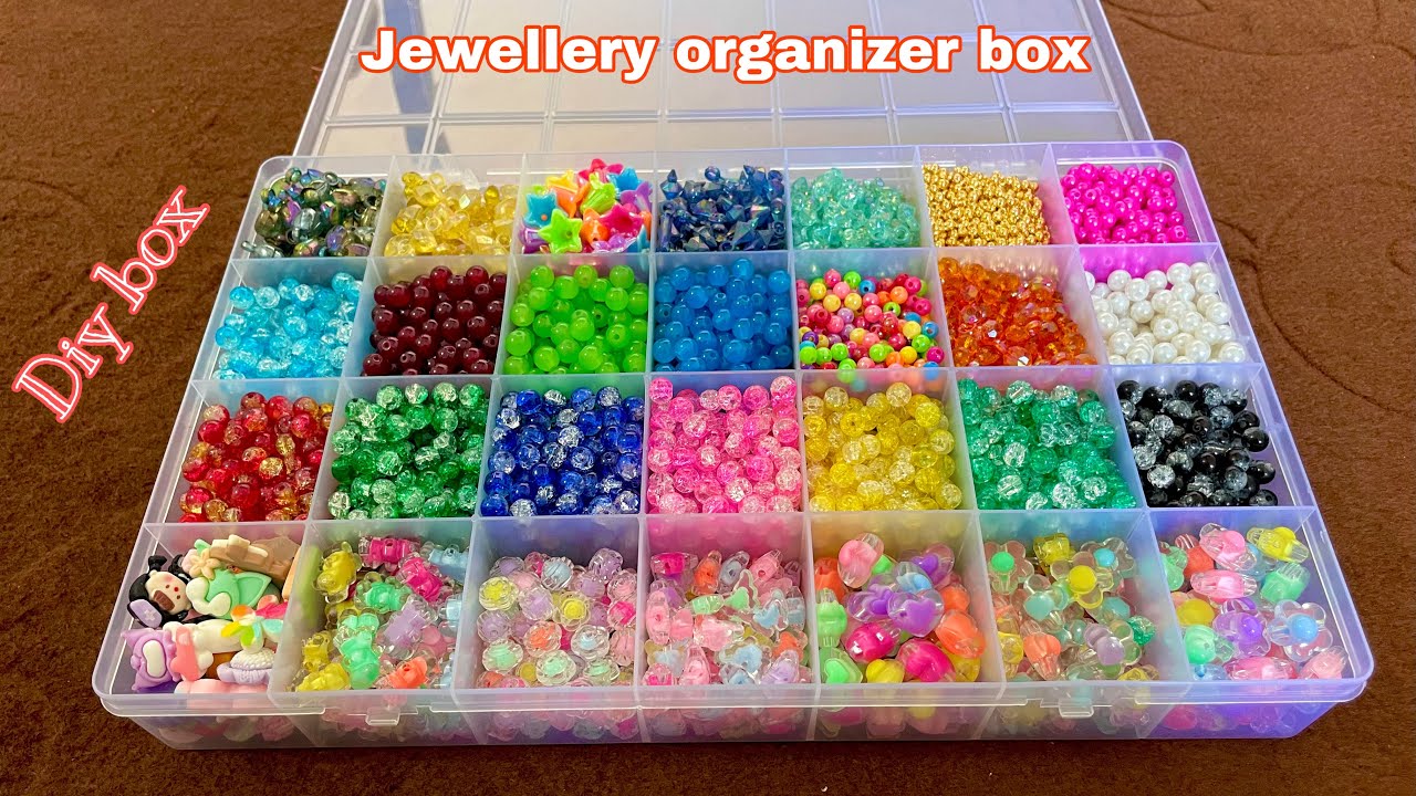 Jewellery making raw materials || Diy organizing jewelry box || How to organize jewellery box #diy
